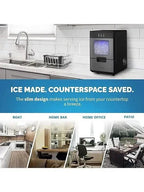 Nugget Countertop Ice Maker with Self-Cleaning Function, Refillable Water Tank, Perfect for Kitchens, Offices, Home Coffee Bars, and More - image 4