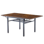 Contemporary Industrial 63.2" Extendable Dining Table with Drop Leaf, Accommodates 6 - image 21