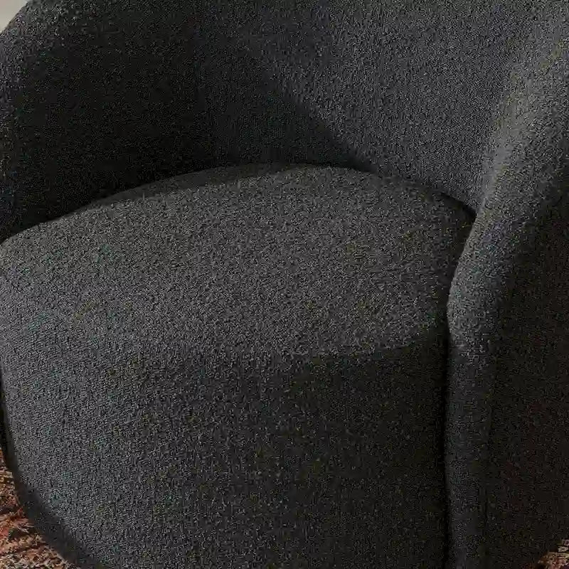Set of 2 KINWELL 34-Inch Wide Upholstered Swivel Barrel Chairs - image 30