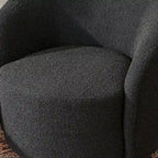 Set of 2 KINWELL 34-Inch Wide Upholstered Swivel Barrel Chairs - image 30