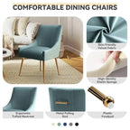 SEYNAR Set of 4 Modern Glam Boucle Velvet Dining or Vanity Chairs with Rear Handle - image 36