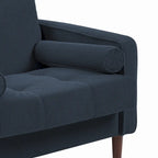 Set of 2 Modern Wide Armchairs in Corduroy - Accent Chairs - image 33