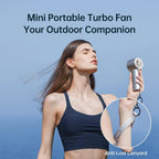 Portable Handheld Fan,Speed(1-100) Adjustable Turbo Mini Fan,5000mAh Battery Rechargeable Personal Fan with Metal Body,Digital Display,Gifts for Women Men Travel/Camping/Outdoor-Grey - image 39