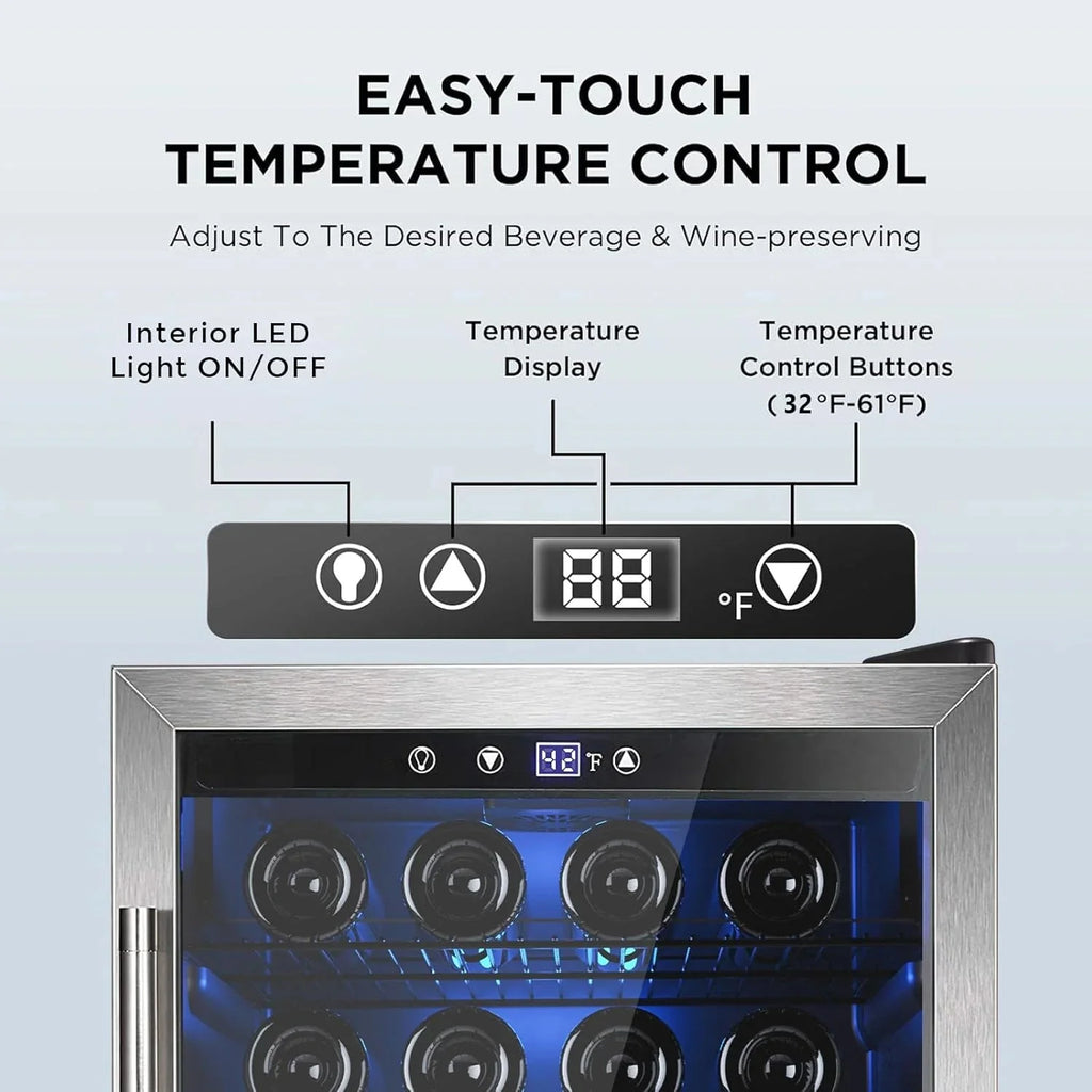 Mini Fridge 130 Can Beverage Refrigerator Cooler, 3.2 Cu.Ft Drink Fridge for Soda Wine Beer, Adjustable Temperature Control for Home Office, Black - image 33