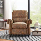 Push Back Recliner Chair with Padded Cushion and Solid Wood Legs - image 3