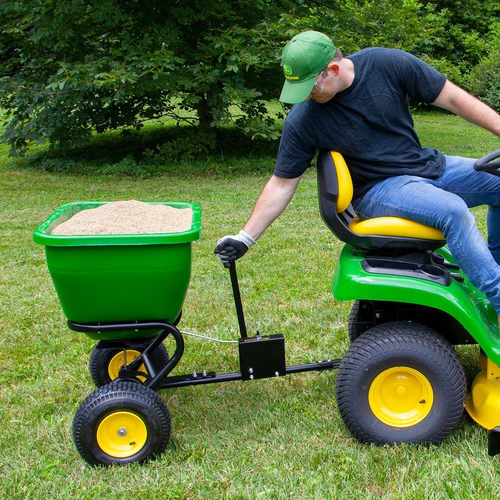 2025 175 lb Tow-Behind Broadcast Spreader, Rustproof Poly Hopper, Universal Fit - image 8