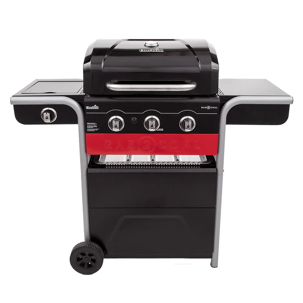 Gas2Coal 3-Burner LP Gas & Charcoal Outdoor Combination Grill - image 1