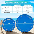 Round Floating Ring Hammock - Heavy Duty Inflatable Raft - image 50
