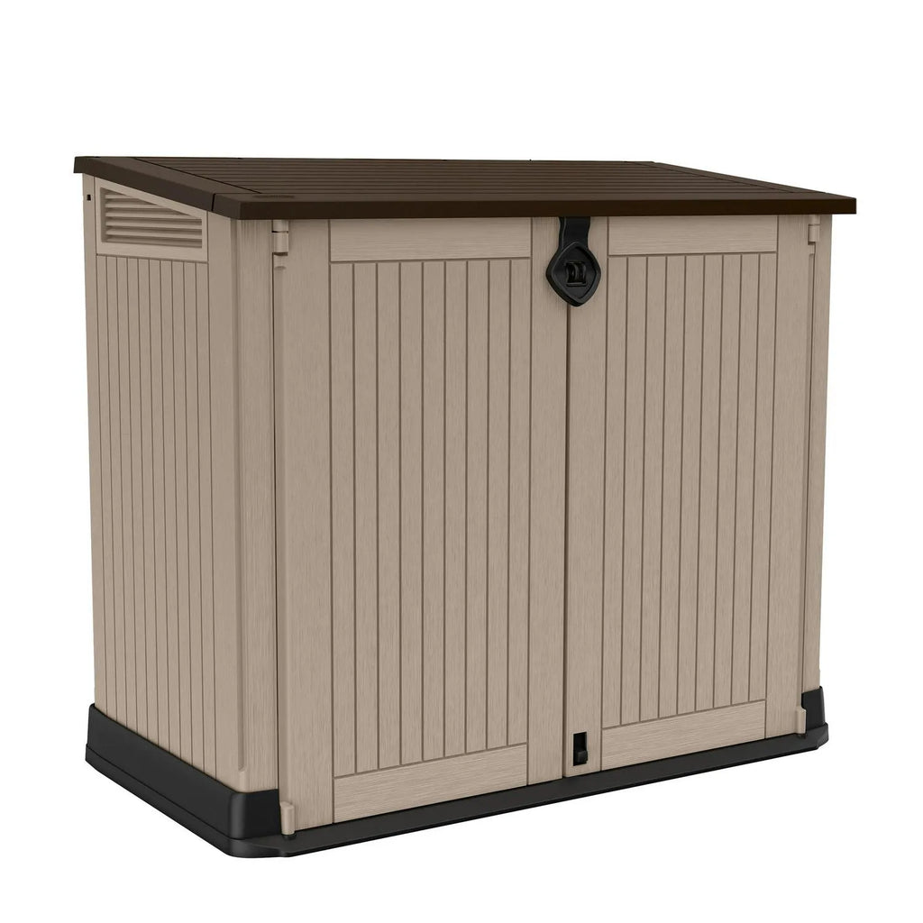 Keter Store-It-Out Midi 30-Cu Ft All-Weather Resin Storage Shed, Beige - image 1