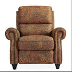 Push Back Recliner Chair with Padded Cushion and Solid Wood Legs - image 9