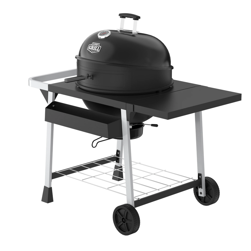 Expert Grill Kettle Cart with Pizza Accessories and Warming Rack - image 2