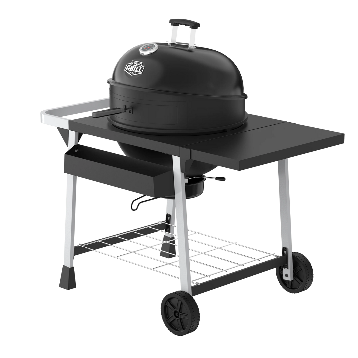Expert Grill Kettle Cart with Pizza Accessories and Warming Rack - image 2