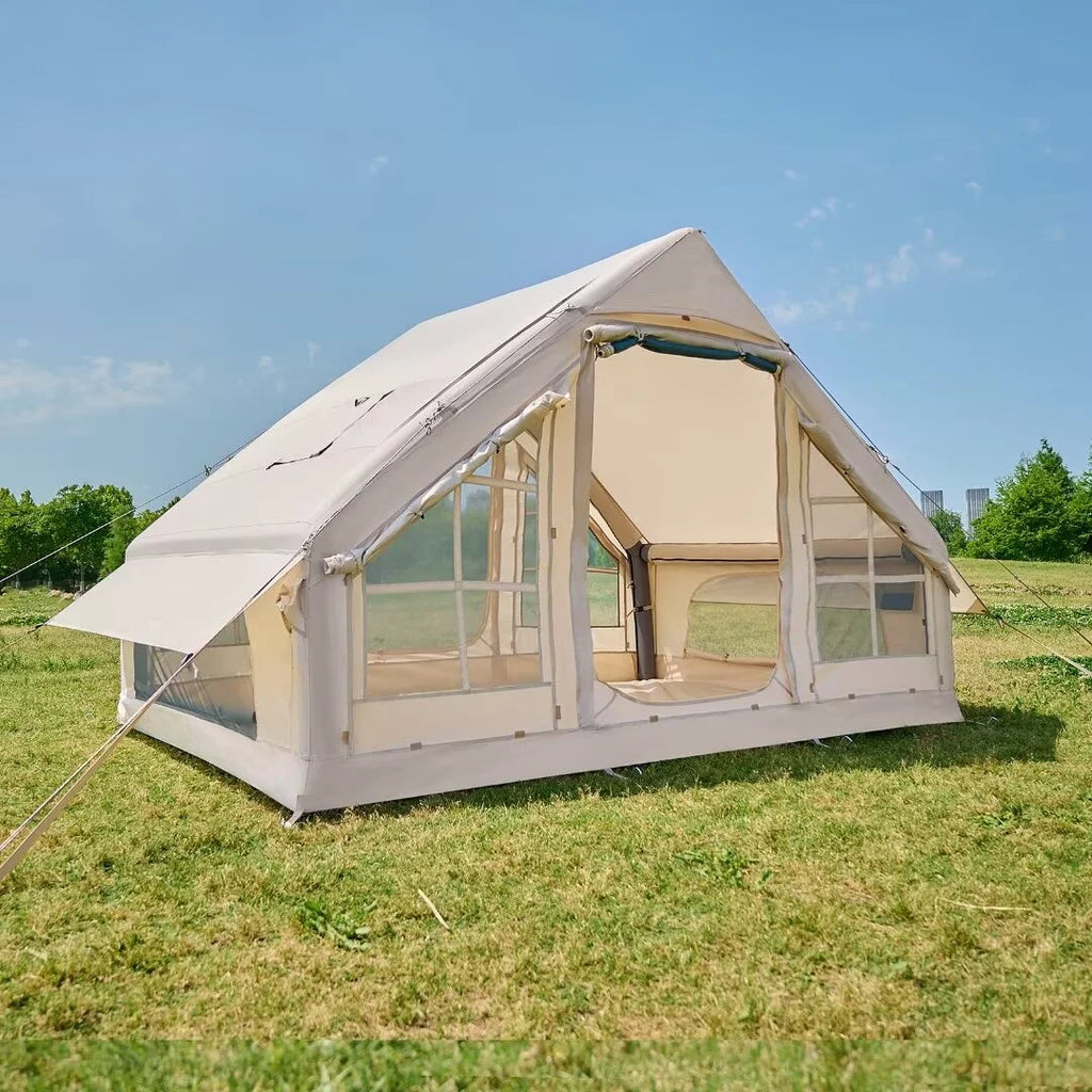 NAIZEA Tent for Camping with Pump - Air Glamping Tents, Easy Setup Blow up Tent, Waterproof Oxford Inflatable Tent, 4 - 6 Person Cabin Tent with Mesh & Chimney Window - image 3