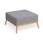 Christopher Knight Home Carson Lund Mid-Century Tufted Fabric Square Ottoman - image 7