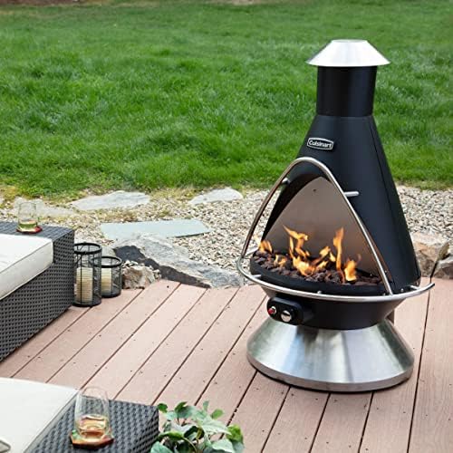 COH-600 Propane Fire Pit, Patio Heater with Tip-Over Safety Switch, 8 lbs. Lava Rocks Included, 31" x 31" x 48" - image 4