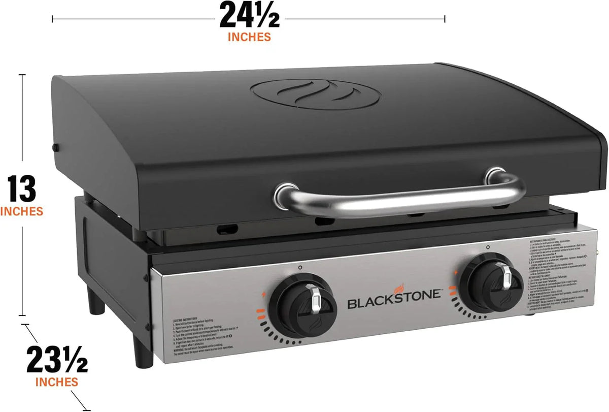 Blackstone 1666 22” Tabletop Griddle with Stainless Steel Faceplate, Powder Coated Steel, Black - image 17
