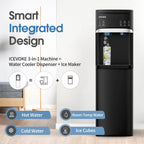 Self-Cleaning Water Dispenser with Ice Maker, Bottom Load, Black - image 2