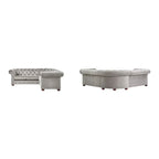 Gdansk 5-Person L-Shaped Chesterfield Sectional Sofa - image 11