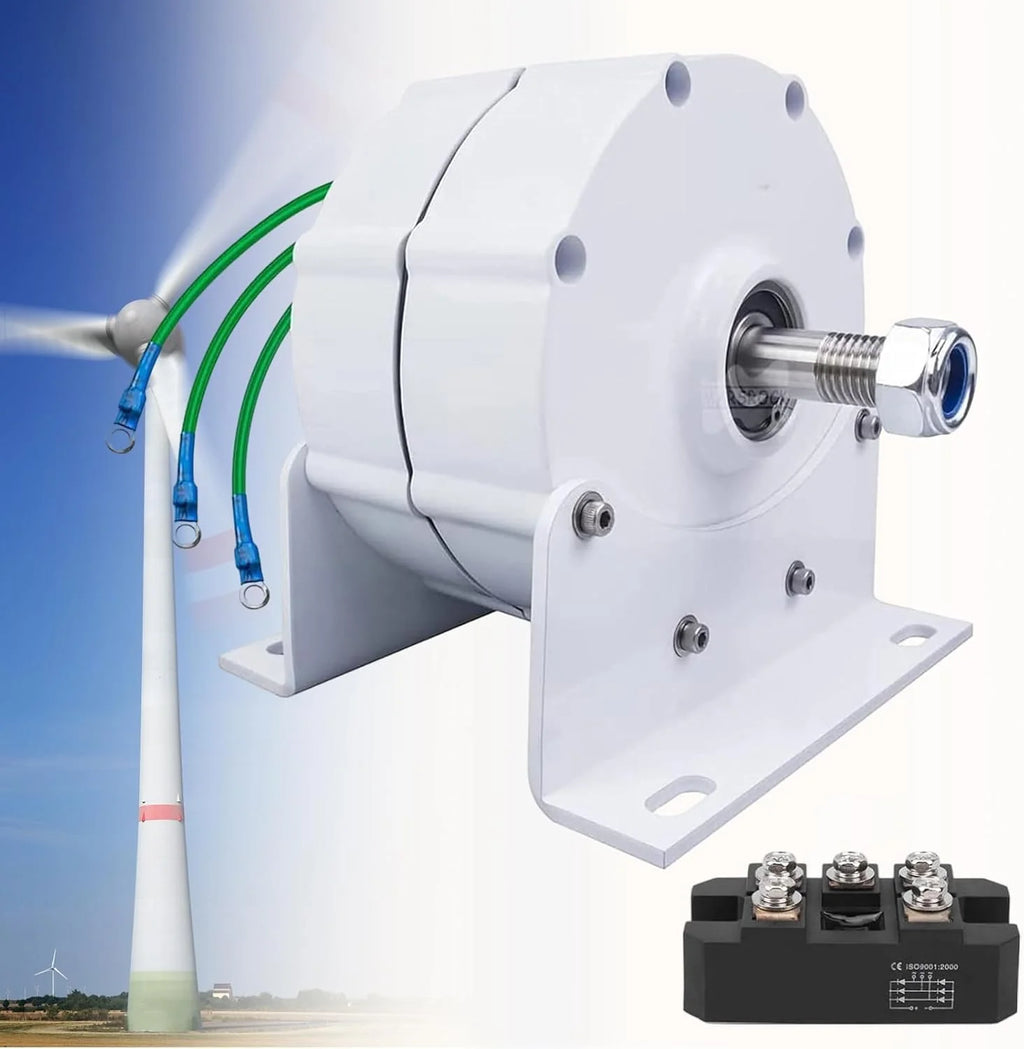 12000W Low RPM Permanent Magnet Generator 12V 24V 48V 120V 220V, Free Energy Gearless Permanent Magnet Generator Motor DIY for Wind Turbine Water Turbine,12V - image 1