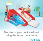 Intex Kool Splash Inflatable Water Slide Swimming Pool Play Center with Built in Sprayers for Kids and Adults, Ages 6 and Up, Blue - image 7