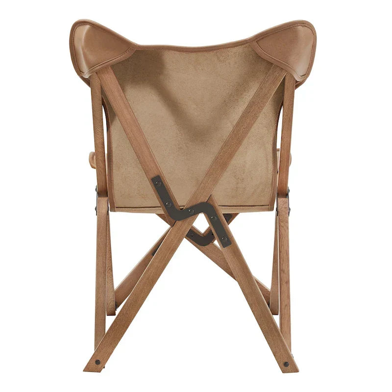 Cantu Authentic Top Grain Leather Tripolina Sling Chair by iNSPIRE Q Modern - image 21