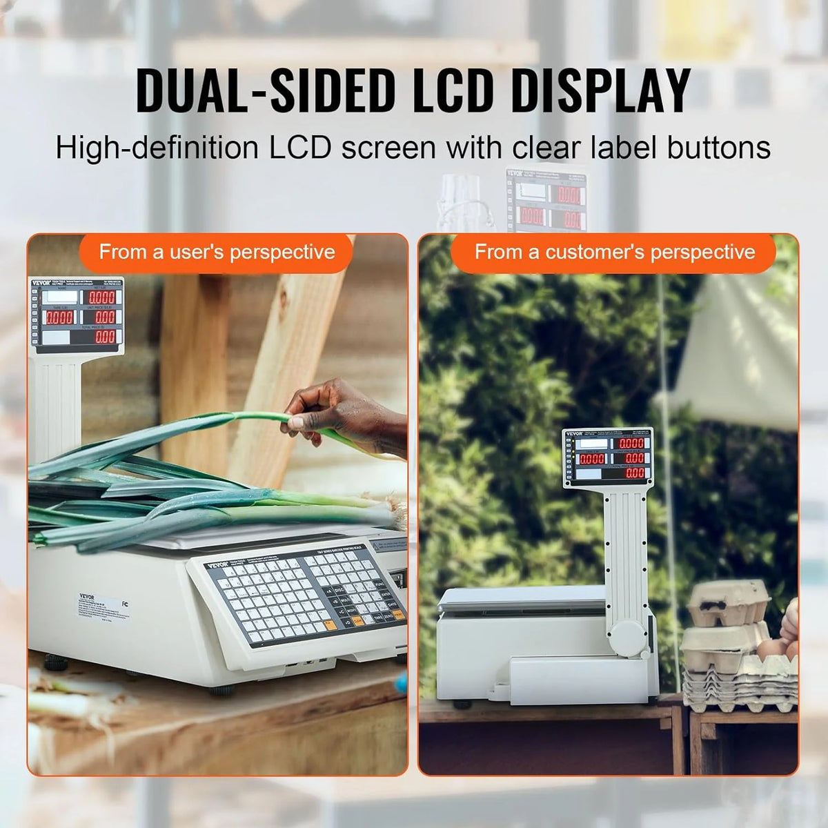 Electronic Price Computing Scale, 66 LB Digital Deli Weight Scales, LED Digital Commercial Food Fruit Meat Produce Counting Weight, for Retail Outlet Store, Kitchen, Restaurant Market, Farmer - image 17