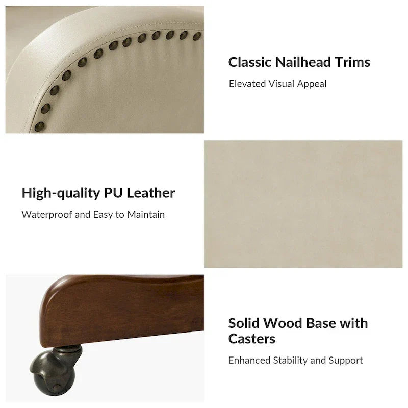 HULALA HOME Pete Adjustable Height Faux Leather Swivel Executive Chair with Tilt Mechanism - image 24