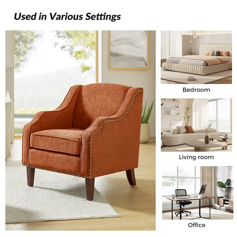Set of 2 Lucretius Armchairs with Nailhead Trim by HULALA HOME - image 31