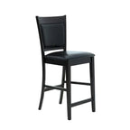 5-Piece Square Counter Height Dining Set in Finley Espresso and Black - image 3