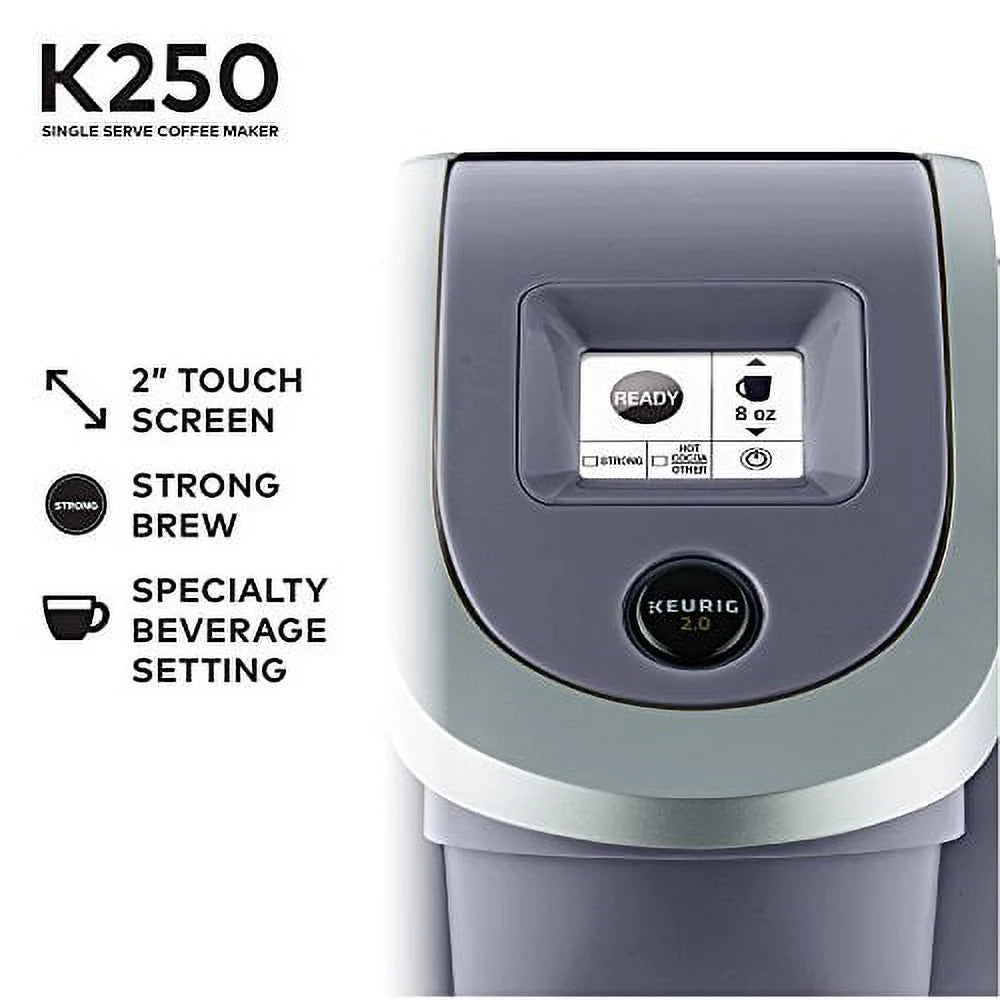 Keurig K250 Coffee Maker, Single Serve K-Cup Pod Coffee Brewer, With Strength Control, Plum Gray - image 2