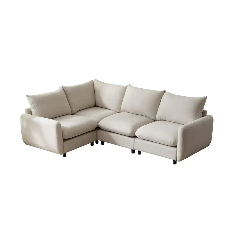 Oversized Modular Sectional Sofa with Plush Cushions and Flexible Layout - image 6