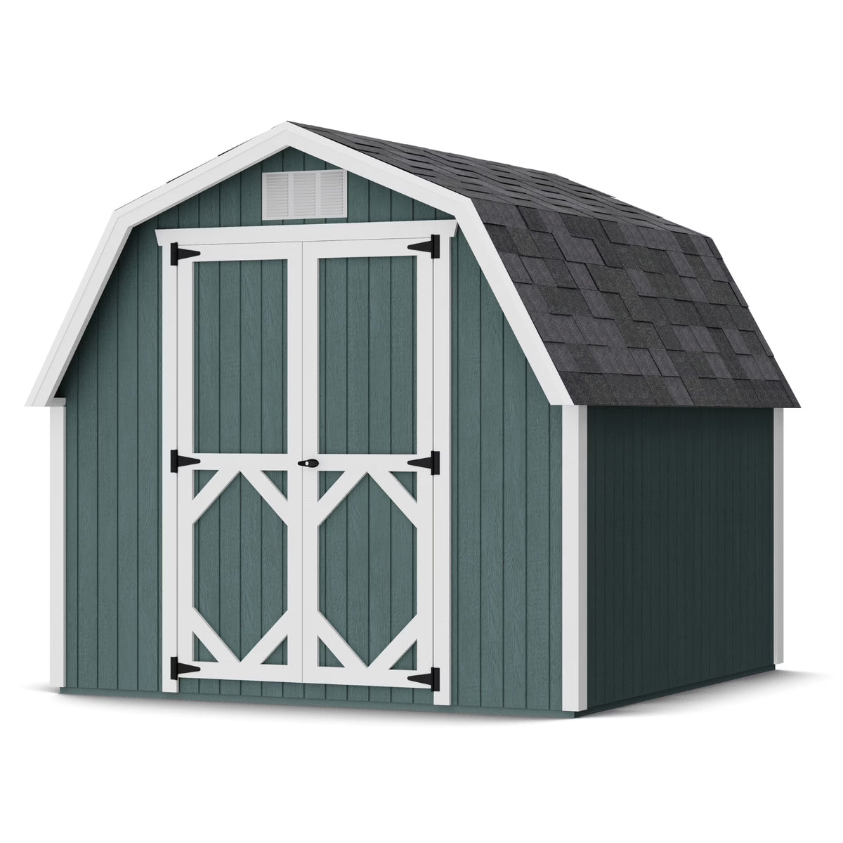 Little Cottage Co. 8x8 Classic Gambrel Barn with 4 ft. Sidewalls, Outdoor Wood Storage Shed Do-It-Yourself Precut Kit - image 1