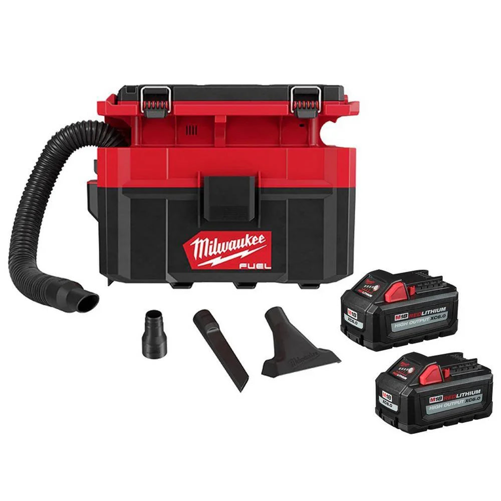 18V Cordless 2.5-Gallon Wet/Dry Jobsite Vacuum with Two 6.0Ah Batteries - image 2