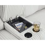 Signature Design by Ashley Top Tier 3-Piece Reclining Sectional Sofa with Chaise - Dimensions: 105W x 74D x 41H - image 13