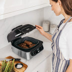 Foodi? 4-in-1 Indoor Grill with 4-Quart Air Fryer, Roast, & Bake, AG300 - image 6