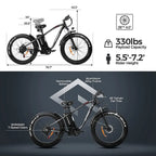 Outdoor electric bike with 48V / 15Ah lithium battery - image 2