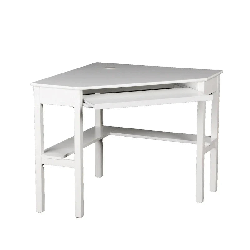 SEI Furniture Crescent Corner Desk in White Birch - image 3