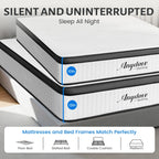 Queen Mattress 10 inch, Hybrid Queen Size Mattress in a Box, Upgrade Innerspring Mattress Queen for Pressure Relief, Medium Firm - image 8