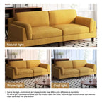 90-Inch Oversized Corduroy Sofa for Living Room with Reversible Cushions - image 11