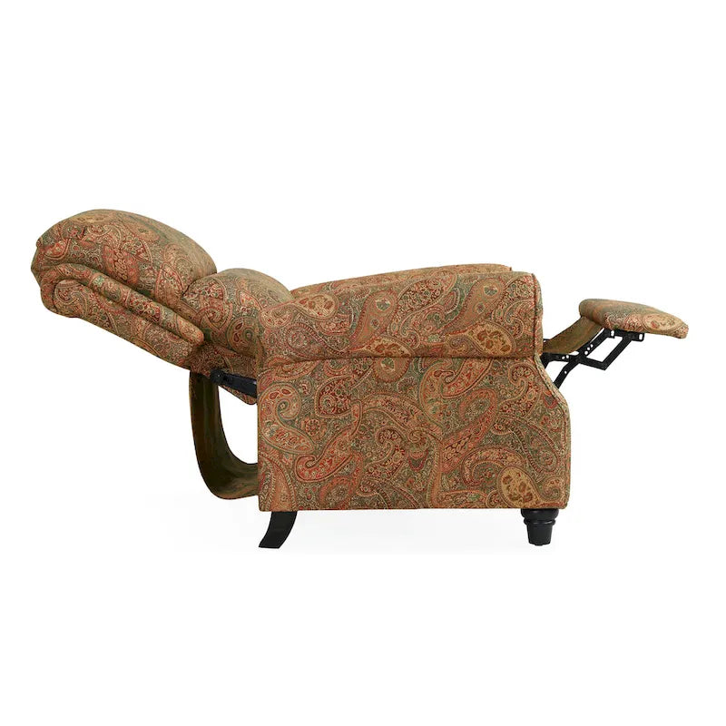 Push Back Recliner Chair with Padded Cushion and Solid Wood Legs - image 10