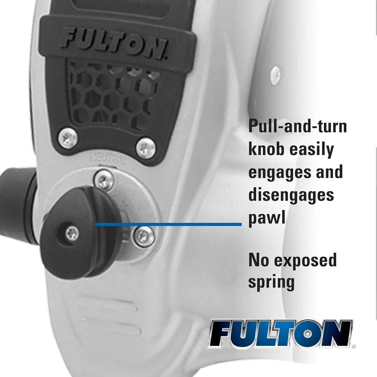 Fulton F2 Marine Trailer Winch 3200lbs 2-Speed Adjustable - image 4