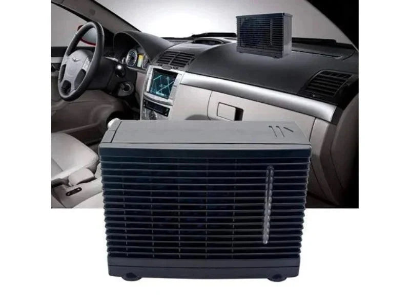 Maso 12V Mini Air Conditioner Home Car Cooler Cooling Water Evaporative Fan Whith Evaporative Portable - image 1