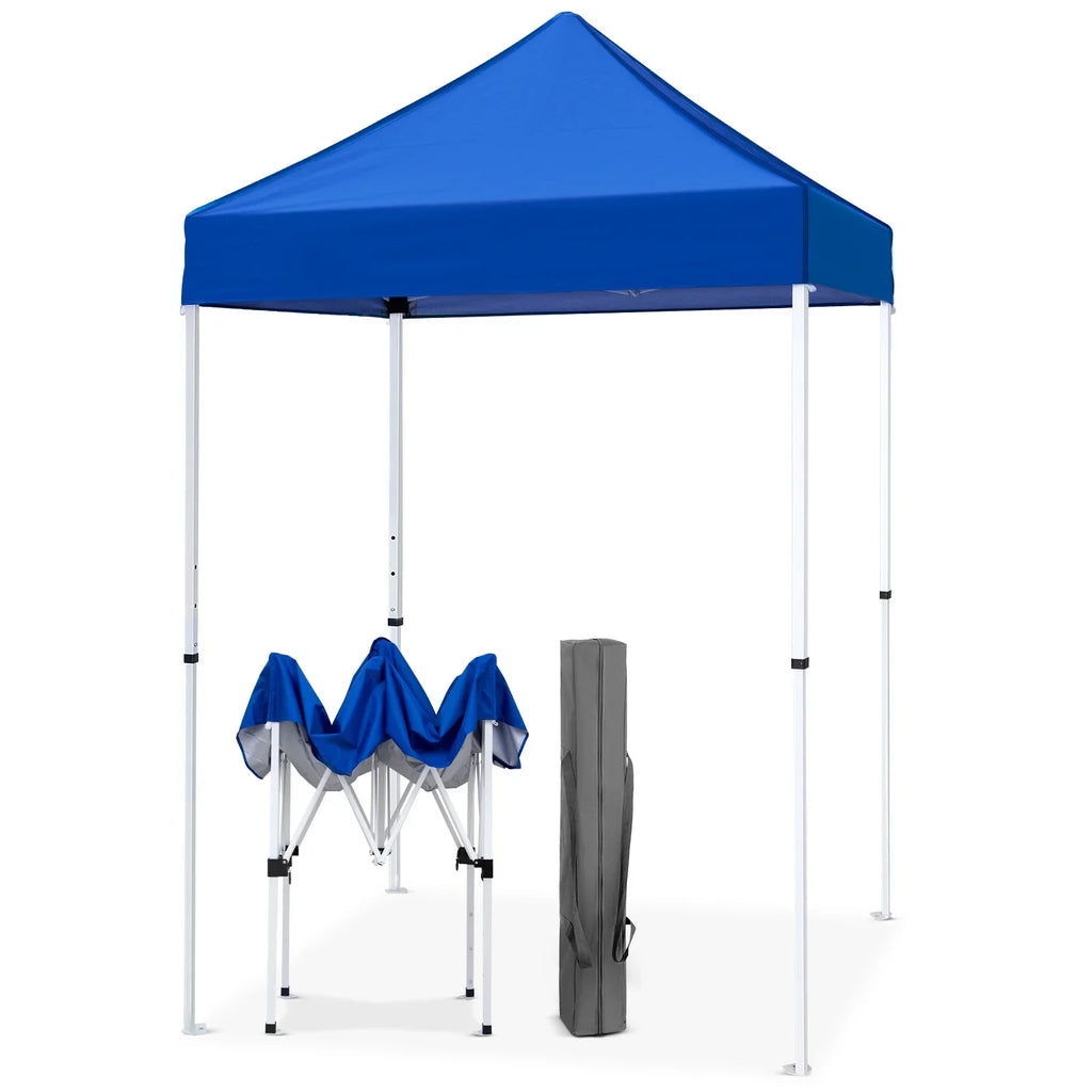 EAGLE PEAK 5x5 Pop up Canopy Tent Instant Outdoor Canopy Easy Set - up Straight Leg Folding Shelter（blue） - image 22