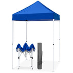 EAGLE PEAK 5x5 Pop up Canopy Tent Instant Outdoor Canopy Easy Set - up Straight Leg Folding Shelter（blue） - image 22