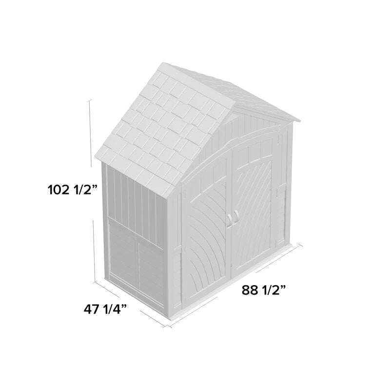 Outdoor Covington 7 1/2 ft. W x 4 ft. D Storage Shed - image 8