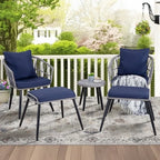 Ainfox 7 Pcs Outdoor Patio Furniture Sofa Set on Sale, Grey Rattan Grey Cushion - image 66