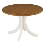 5-Piece Upholstered Chair Round Dining Table Set - image 13
