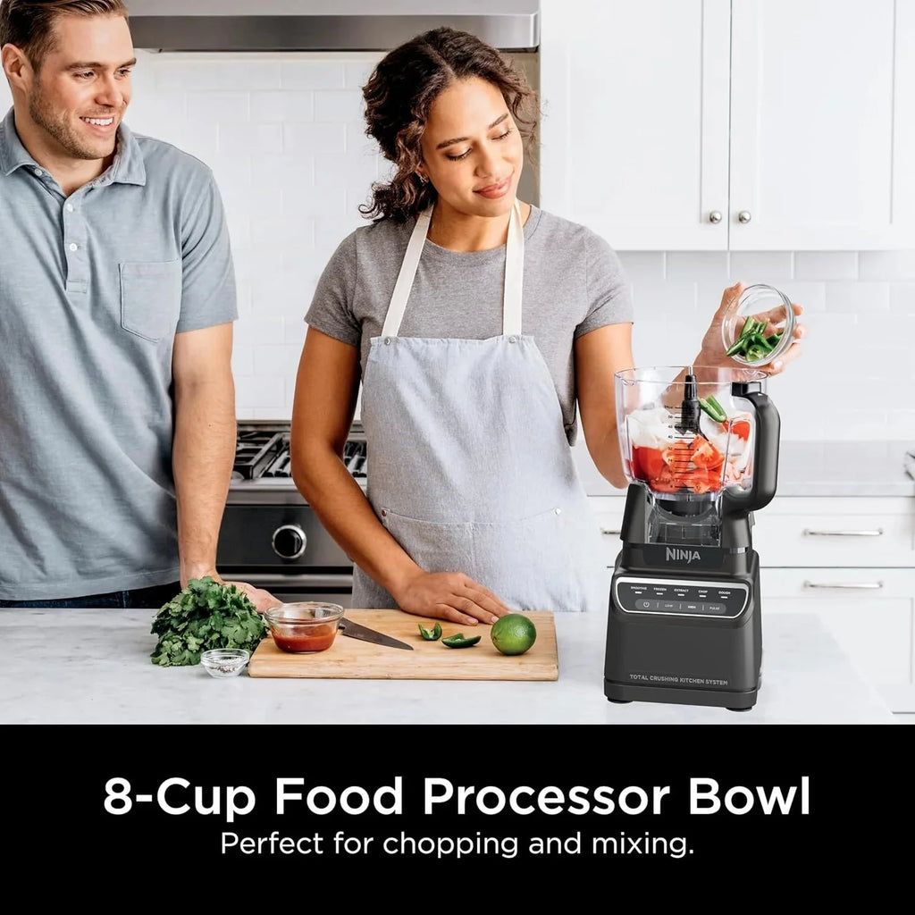 Ninja Blender, Mega Kitchen System, 1500W, 4 Functions for Smoothies, Processing, Dough, Drinks & More, with 72 Blender Pitcher, 64 Processor Bowl, 2 Nutri Cups + Lids, Black, BL770 - image 15