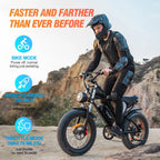 YVY 1500W Electric Bike for Adults, 33MPH 20'' Fat Tire Electric Motorcycle, 48V 20AH Removable Battery, 30 - 60 - image 22