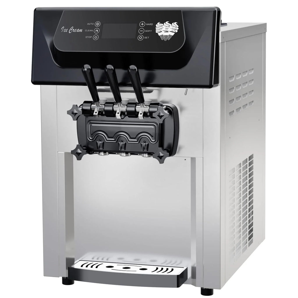 Garvee 2200W Commercial Ice Cream Machine, 3 Flavor Soft Serve Ice Cream Machine, 5.3-7.4 Gal/Hr, with LCD Touch Screen, Automatic Cleaning, High Productivity for Home Snack Bar & Restaurants - image 7